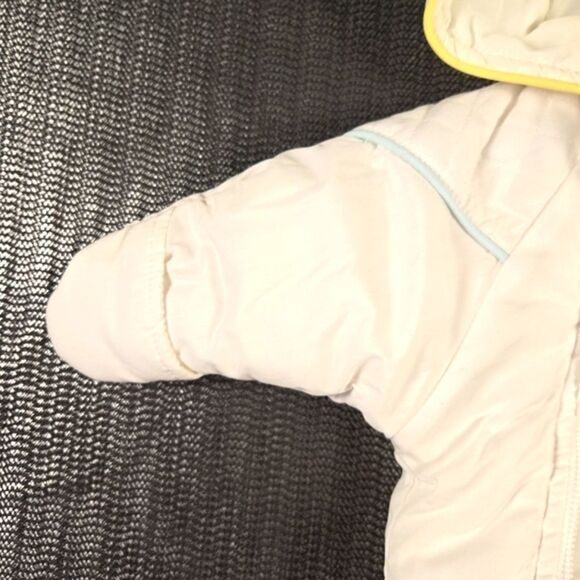 Vintage Infant's Snow Suit 9 Months Weather Tamer Zip Up Mittens White USA Made - Picture 8 of 10